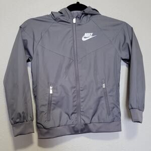 Nike Boys 6-7yrs Full Zip Hooded Jacket with Pockets